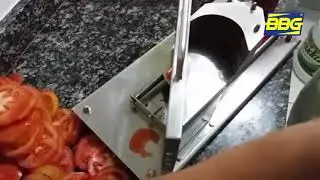 BBG / Demostraci&oacute;n como tajar tomate en el tajador Marca: BBG Ref: HT-4