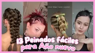 13 Peinados Fáciles para las Fotos de Año Nuevo💕¡Te verás increíble!
