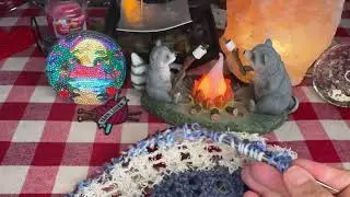 ASMR 🧶Cozy Knitting Meditation, The Sound of Knitting Needles, Airy Lace Scarf 🧣💞
