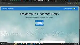 Flash Card Saas #nextjstutorial #firebase  @The-Headstarter