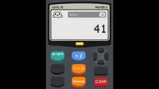 Calculator 2 The Game Level 92 Solution