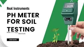 Real Instruments Soil PH Meter || Soil Moisture Tester|| 3 in 1 Ph Meter|| How to use|| Water & Soil