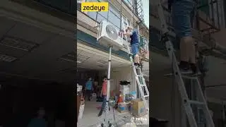 amazing AC lifter 🏋️&zwj;♂️, Cute AC lift up service #Shorts #lifter #viral #viralshorts