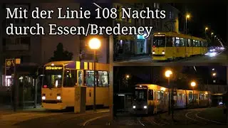 Mit der Linie 108 Nachts durch Essen/Bredeney // Herbst 2019