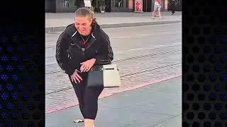 Pretty Police Officer Screamed so Loudly!! }&bull;{She peed her pants!?} So scared |2 | top Pranks