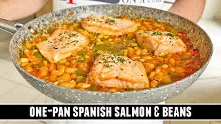 ONE-PAN Spanish Salmon & Beans | Heart-Healthy 30 Minute Recipe