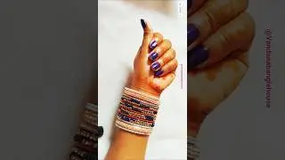मोती वाला चूड़ी का सेट लगाना सीखें _ गुजराती चूड़ी सेट डिजाइन _ #short #bangle chuda chudi चूड़ी सेट