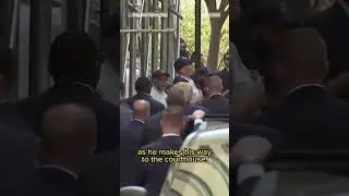 #Trump arrives at courthouse to be #arrested