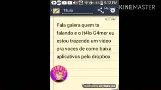 Como instalar app pelo dropbox!!//it4lo