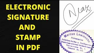 Как подписать и поставить штамп на PDF-документе в электронном виде в Adobe Acrobat DC #цифроваяп...