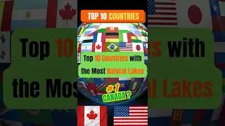 TOP 10 Countries with the MOST Natural Lakes &ndash; can you guess #1?