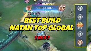 BEST BUILD NATAN TOP GLOBAL - NATAN TOP GLOBAL GAMEPLAY - NATAN GOLD LANE GAMEPLAY - NATAN MLBB