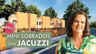8 Mini Casas | Sobrado na Praia 40m² para alugar