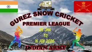 Defying cold,chasing glory,A battlefield of snow,a game of passion Gurez Snow Cricket Premier league