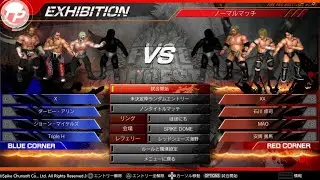 トリプルH＆ショーン・マイケルズ＆ダービー・アリン＆X vs 安齊勇馬＆MAO＆石川修司＆XX （ファイプロワールド／PS4版） FIRE PRO WRESTLING WORLD