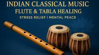 Indian Classical Instrumental Music 🎶 | Relaxing Flute & Tabla for Stress Relief & Mental Peace