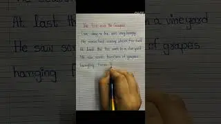 #the fox and garpes #story writing #english writing