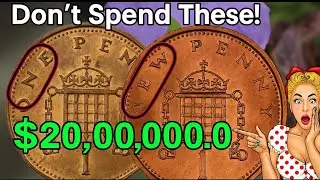 UK 1 New Penny 1971 most Valuable UK One Penny 1998 coins Worth lot of money! Coins worth money!