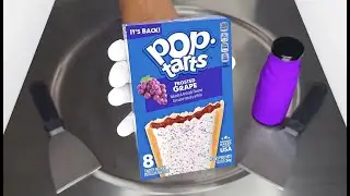 Grape Pop Tarts Ice Cream Rolls || Satisfying ASMR Foods