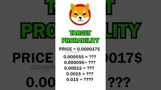 Shib Target Probability - Can it Reach 0.01$ in the Bull run? #shorts #shib