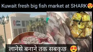 kuwaitka big fish market at Souk Sharq😍||kuwait big seafood market