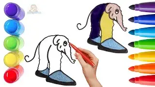 How To Draw cute Lirili Larila Drawing, Painting & Coloring For Kids and Toddlers_🌈🎨