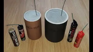 Homemade 150 & 350 g powder [KNO3,Mg,S] firecrackers/b&ouml;ller/petardy