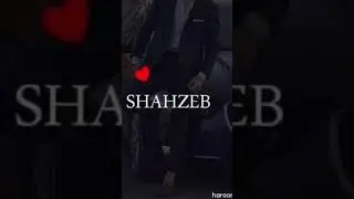 Shahzeb name ||WhatsApp status||❤ #shahzeb