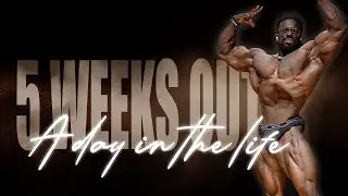 5 WEEKS OUT | A day in the Life | VLOG 003 | Arms, Delts & Hams | Terrence Ruffin x Ruff Diesel