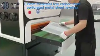 0.6mm thickness perforated metal sheet leveling machine made in China