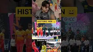 Zimbabwe Beat Australia By 23 Runs.😱 #ausvszim #cricketlover #t20worldcup #cricket #trending #shorts