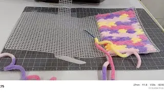 Allaiza & Jamil is live! DIY: Plastic Canvas|Soft Pastel Texture Weaving | Handmade Relaxing Craft