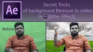 Easy Tricks To  Remove | Change  Video Background Using After Effect | In Just 10 Minutes