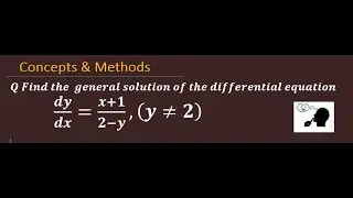 Find the  general solution of the differential equation 'dy/dx=(x+1)/(2-y)'