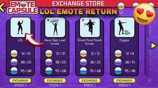 Lol Emote Return Kab Aayega,🤯🥳 Emote Capsule Event Kab Aaega, Lol Emote Kab Aayega, Ff New Events