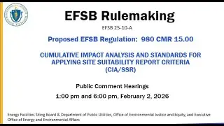 (Portugu&ecirc;s) Public Comment Hearing #1 Proposed Rulemaking CIA EFSB 25-10A (02-02-2026)