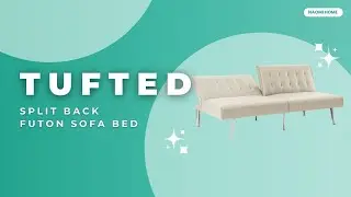 Transform Your Room with a Simple Futon Hack: Tufted Split Back Futon Sofa Bed