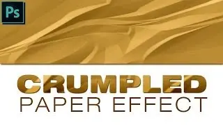 Photoshop Tutorial:How to create crumpled paper effect.