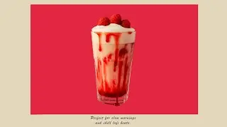 Raspberry milkshake.