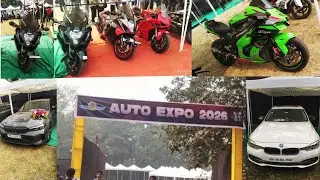 Exploring Bharati Vidyapeeth  Auto Expo 2026🚗🛵 #viral #vlog #supercars #auto exhibition #superbikes 