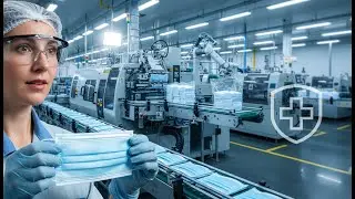 How Surgical Masks Are Made | Melt-Blown + Spunbond, Ultrasonic Welding, Ear Loops & Packaging