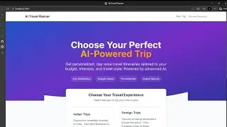 AI Powered Travel planner 