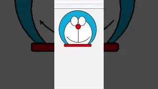 Creating DORAEMON with tkinter in python😀|| How to make DORAEMON GRAPHIC || 