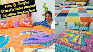Affordable Double Bedsheet Shopping haul/Exclusive Cotton Bedsheets collections