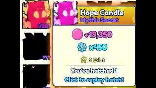 Shiny Mythic Hope Candle Hatch Animation BGSI (1/20T)