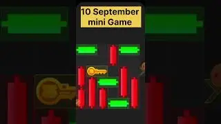 10 September hamster kombat mini game!! Mini game hamster kombat 10 September #shorts