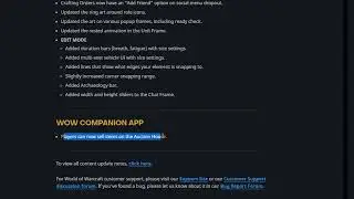 WoW│ Wait... is WoW allowing SELLING with COMPANION APP? Wait wut? @@