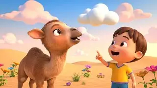 Baby Camel Followed the Drifting Cloud | Funny Toddler Song | Kids Rhymes