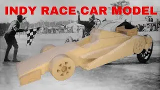 Indy 500 Race Car Model Cut On The Scroll Saw