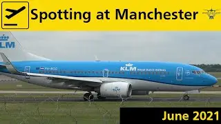 Plane Spotting At Manchester Airport - Runway 05L -   20 June 2021